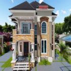 Design a 5 bedroom duplex design with Staad pro