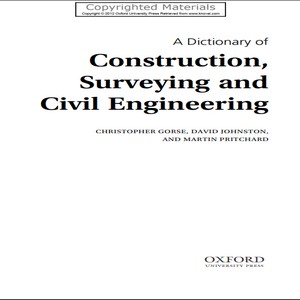 A dictionary of construction surveying and civil engineering