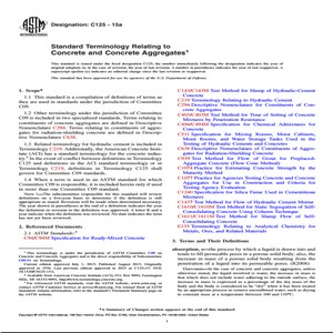 ASTM C125 − 15a Standard Terminology Relating to Concrete and Concrete Aggregates