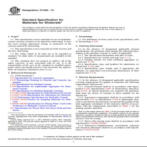 ASTM C1436 − 13 Standard Specification for Materials for Shotcrete