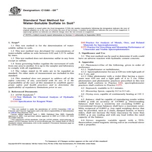 ASTM C1580 − 09 1 Standard Test Method for Water-Soluble Sulfate in Soil