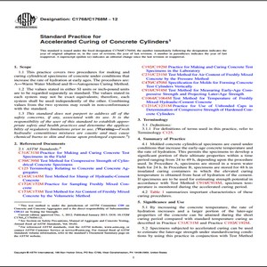 ASTM C1768/C1768M − 12 Standard Practice for Accelerated Curing of Concrete Cylinders