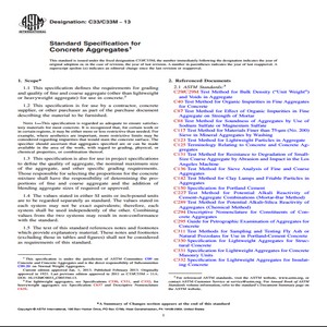 ASTM C33/C33M 13 Standard Specification for Concrete Aggregates1