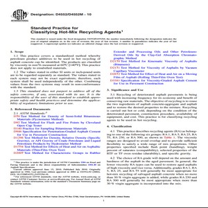 ASTM D4552/D4552M−10 Standard Practice for Classifying Hot-Mix Recycling Agents