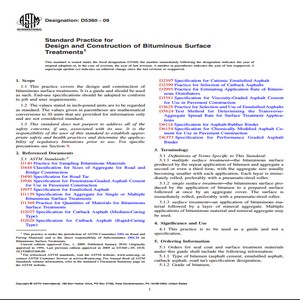 ASTM D5360−09 Standard Practice for Design and Construction of Bituminous Surface Treatments